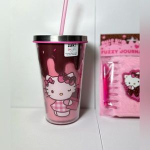 Hello Kitty “you melt my heart” CVS tumbler and matching fuzzy journal